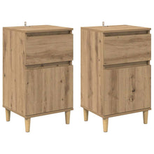 Nachtkastje 2 pcs Artisan Eiken 40 x 35 x 70 cm Bewerkt hout