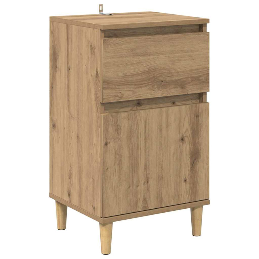 Nachtkastje 2 pcs Artisan Eiken 40 x 35 x 70 cm Bewerkt hout