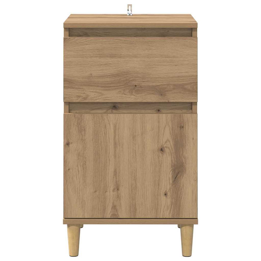 Nachtkastje 2 pcs Artisan Eiken 40 x 35 x 70 cm Bewerkt hout