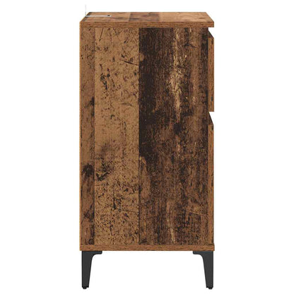 Nachtkastje 2 pcs Oud hout 40 x 35 x 70 cm Bewerkt hout