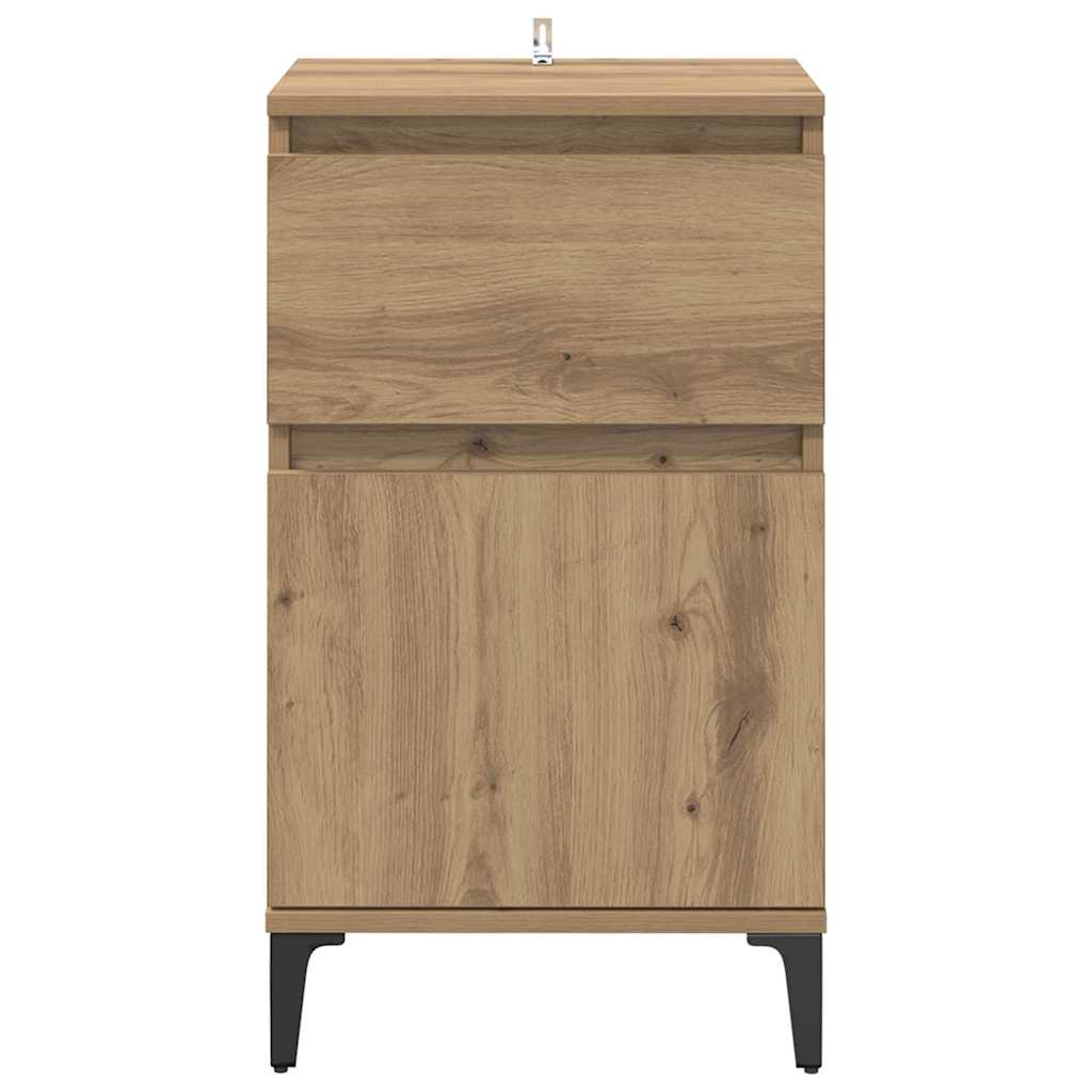 Nachtkastje 2 pcs artisanaal eikenkleurig 40 x 35 x 70 cm