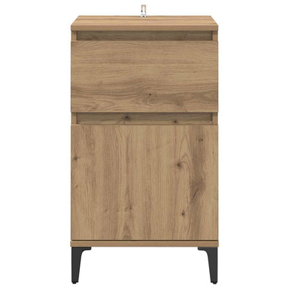 Nachtkastje 2 pcs artisanaal eikenkleurig 40 x 35 x 70 cm