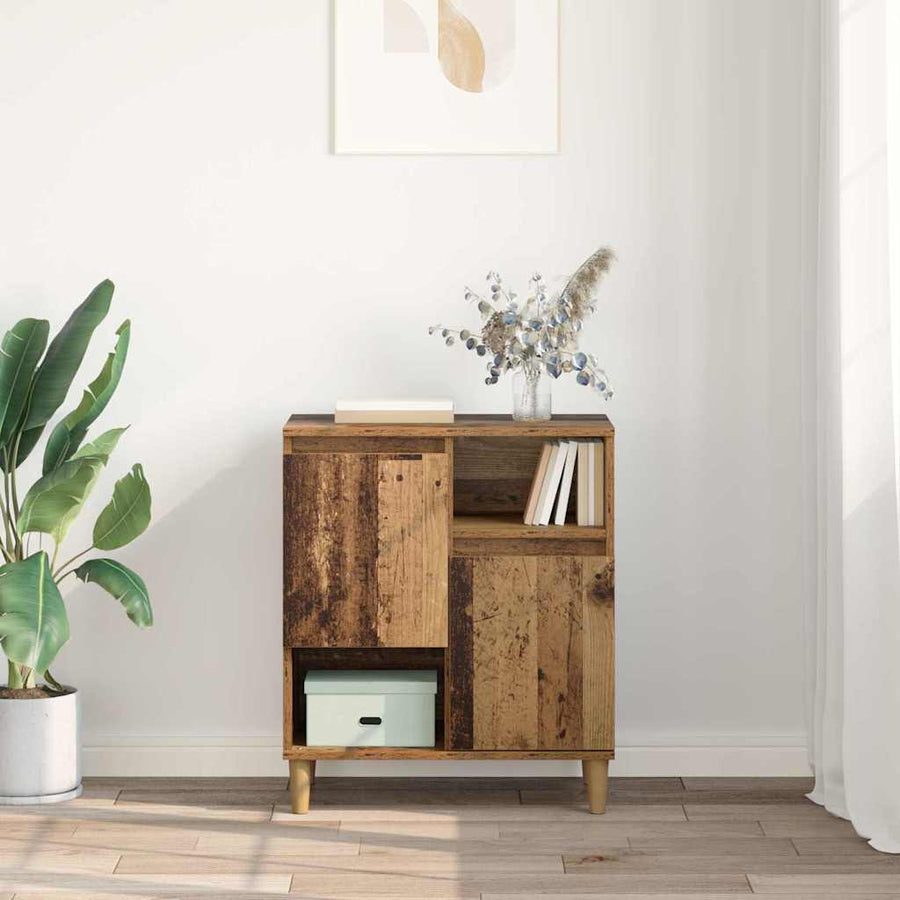 Dressoir Oud hout 35 x 60 x 70 cm Bewerkt hout