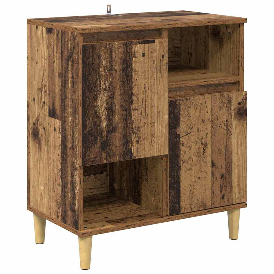 Dressoir Oud hout 35 x 60 x 70 cm Bewerkt hout