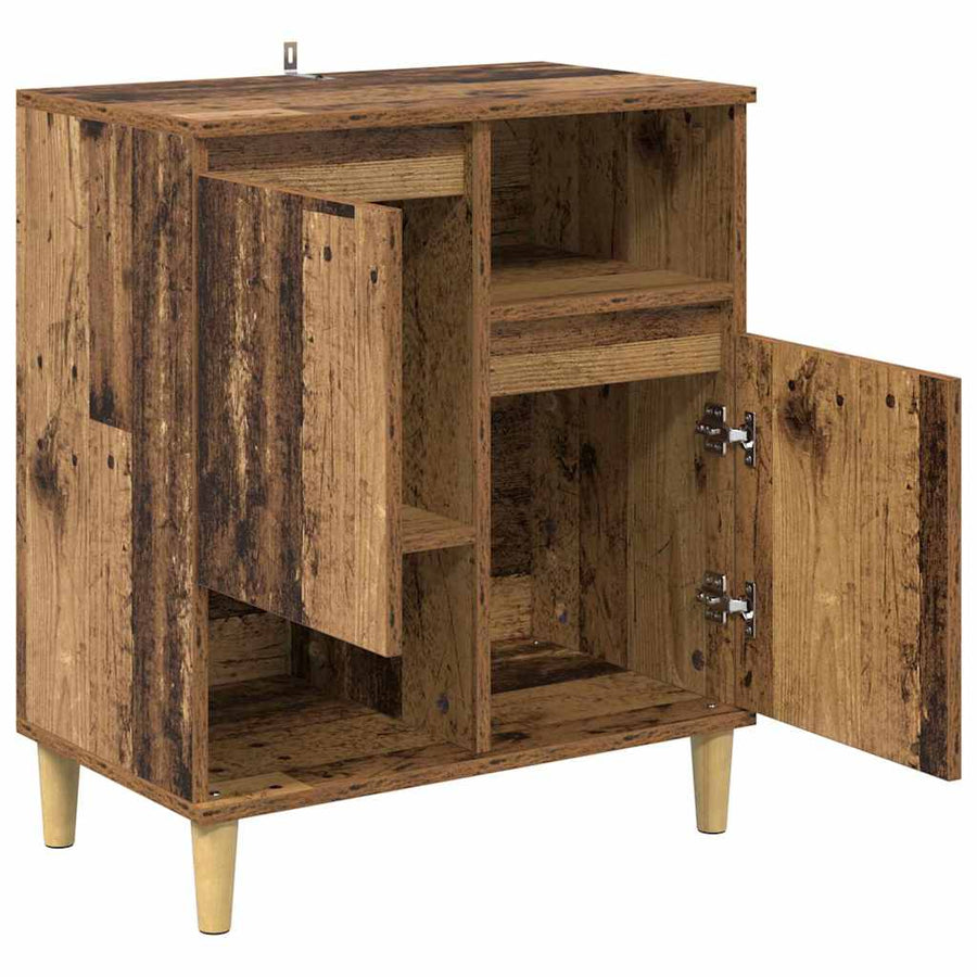 Dressoir Oud hout 35 x 60 x 70 cm Bewerkt hout