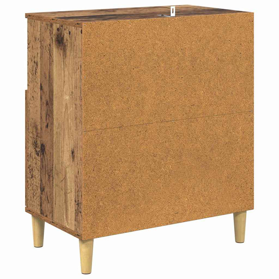 Dressoir Oud hout 35 x 60 x 70 cm Bewerkt hout