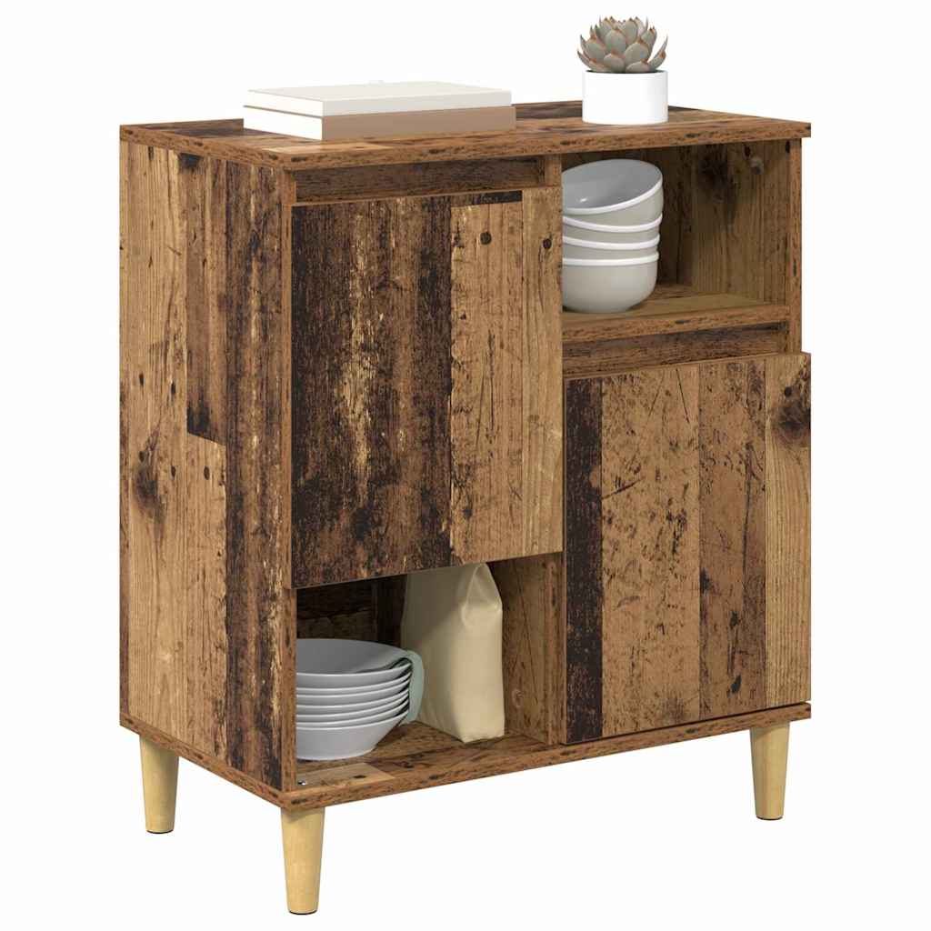 Dressoir Oud hout 35 x 60 x 70 cm Bewerkt hout