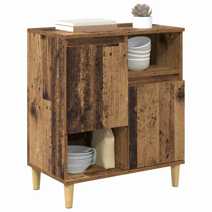 Dressoir Oud hout 35 x 60 x 70 cm Bewerkt hout