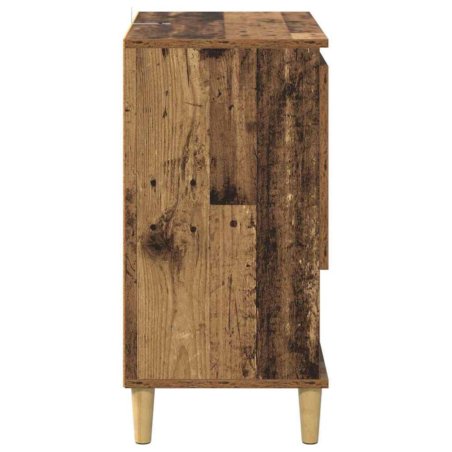 Dressoir Oud hout 35 x 60 x 70 cm Bewerkt hout