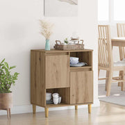 Dressoir 60x35x70 cm bewerkt hout eikenkleurig
