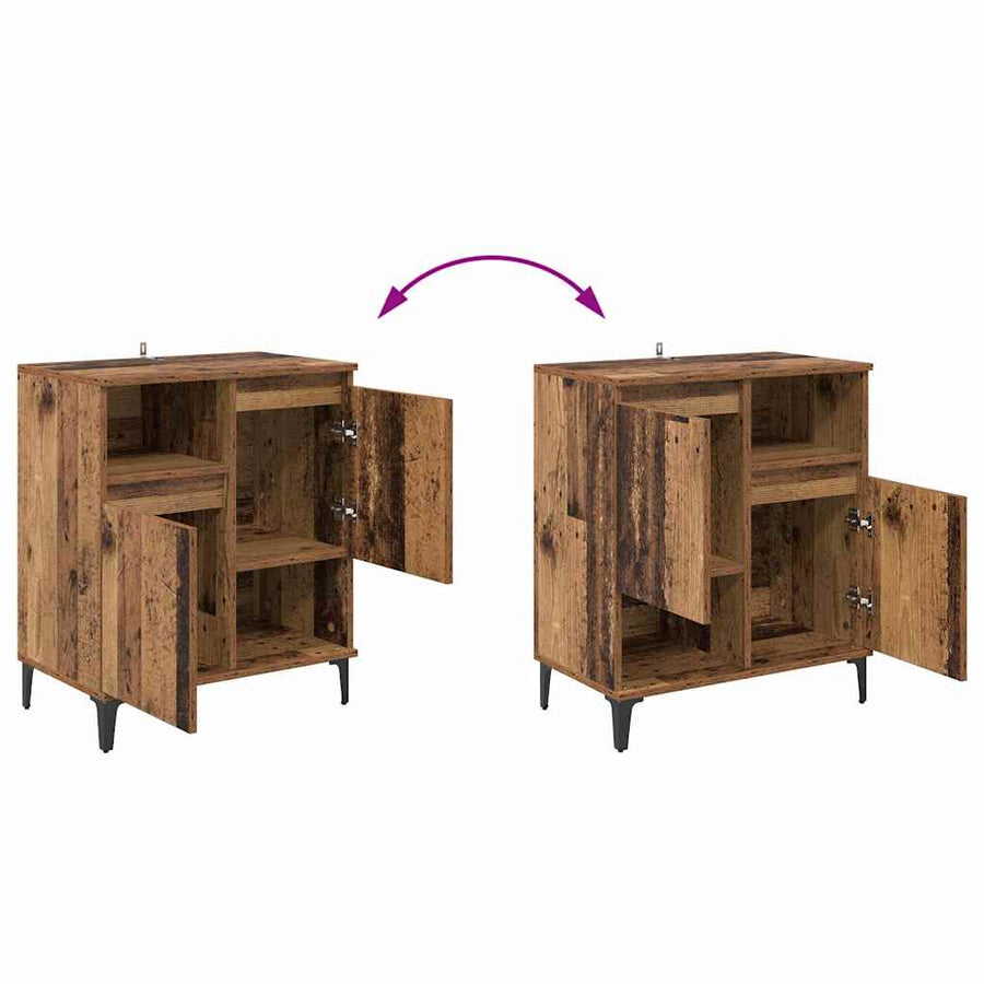 Dressoir Oudhout 60 x 35 x 70 cm Bewerkt hout