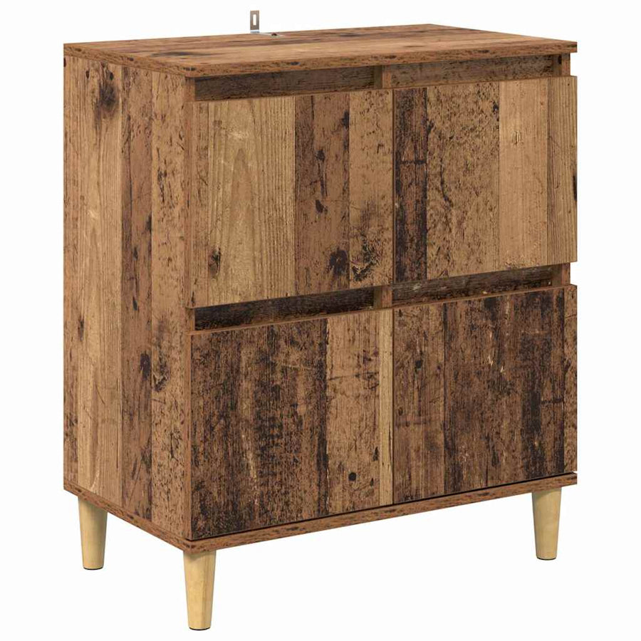 Dressoir Oud Hout 60 x 35 x 70 cm Bewerkt hout