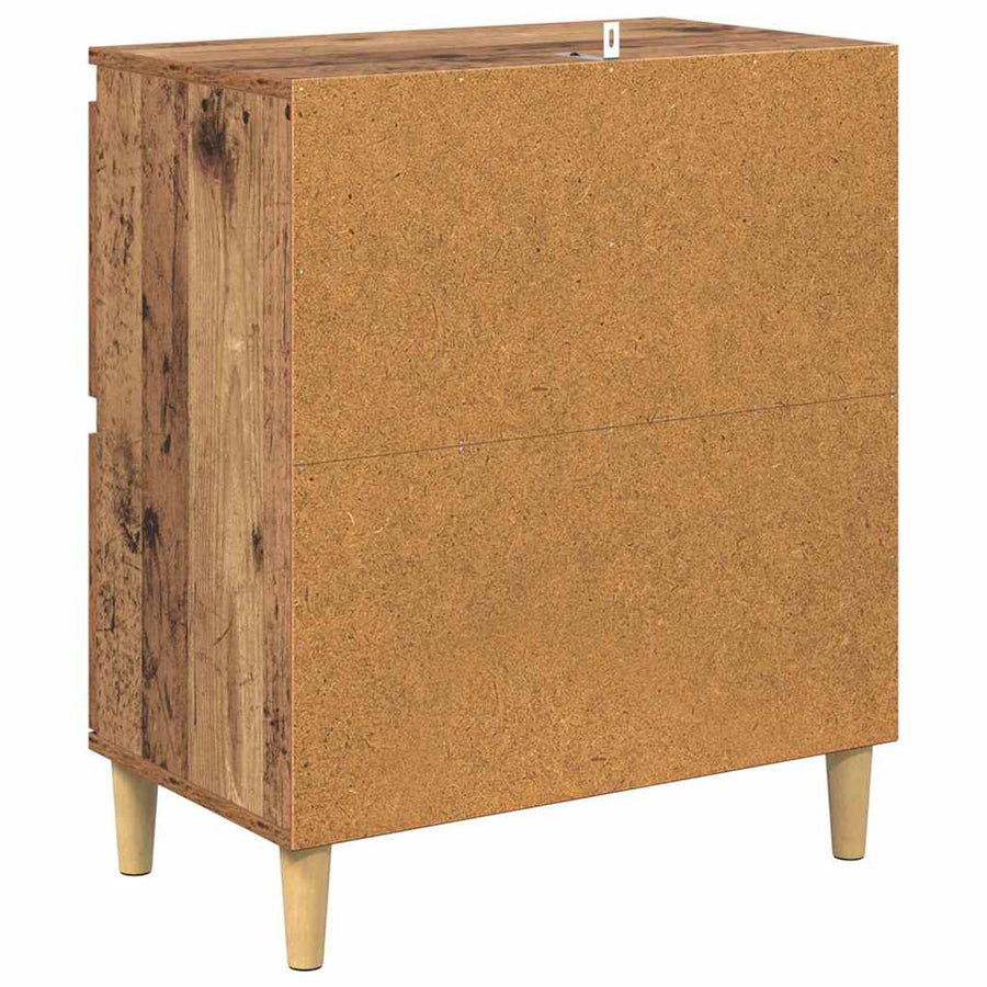 Dressoir Oud Hout 60 x 35 x 70 cm Bewerkt hout