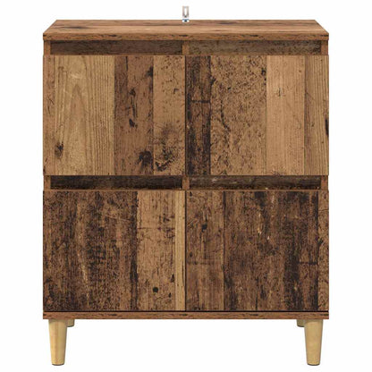 Dressoir Oud Hout 60 x 35 x 70 cm Bewerkt hout