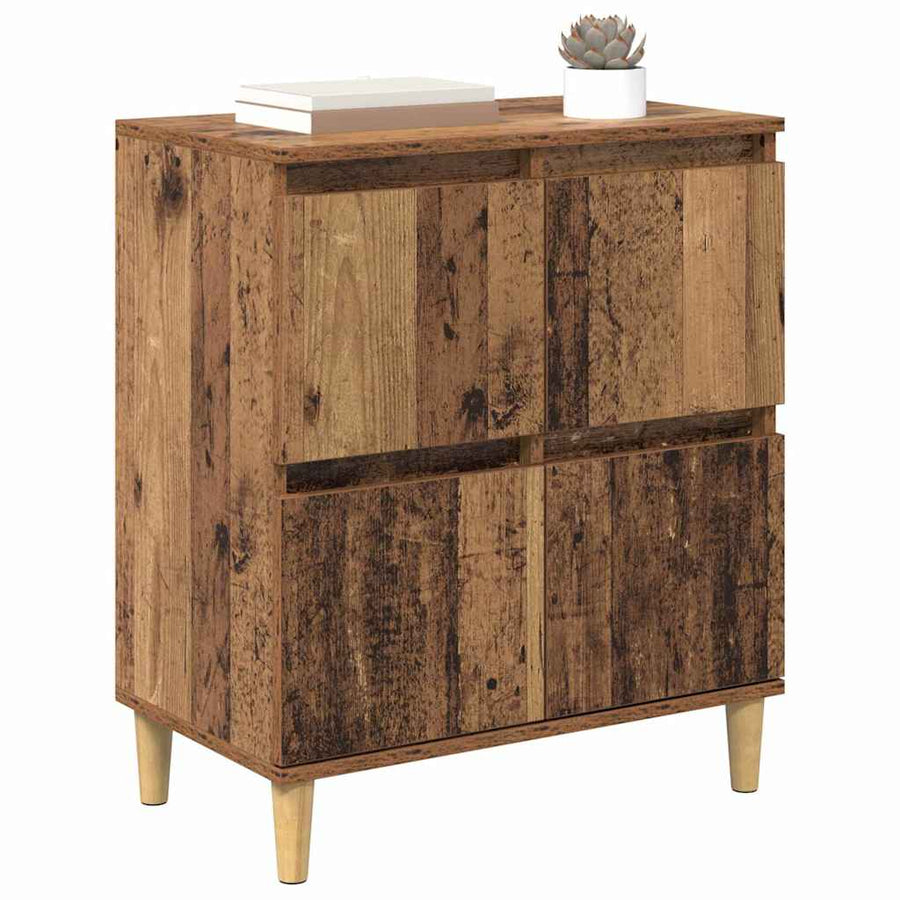 Dressoir Oud Hout 60 x 35 x 70 cm Bewerkt hout