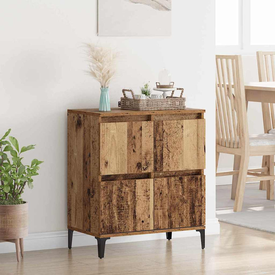 Dressoir Oud Hout 60 x 35 x 70 cm Gemonteerd hout en ijzer