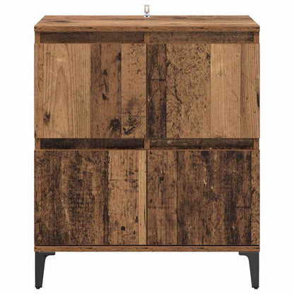 Dressoir Oud Hout 60 x 35 x 70 cm Gemonteerd hout en ijzer
