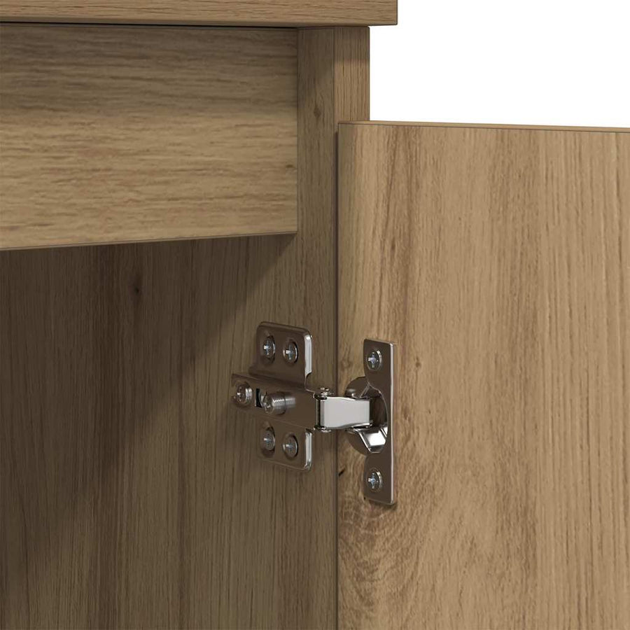 Dressoir Artisan Eiken 60 x 35 x 70 cm Gemonteerd hout en ijzer