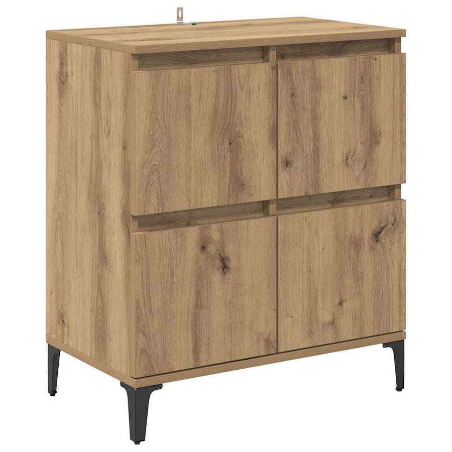 Dressoir Artisan Eiken 60 x 35 x 70 cm Gemonteerd hout en ijzer
