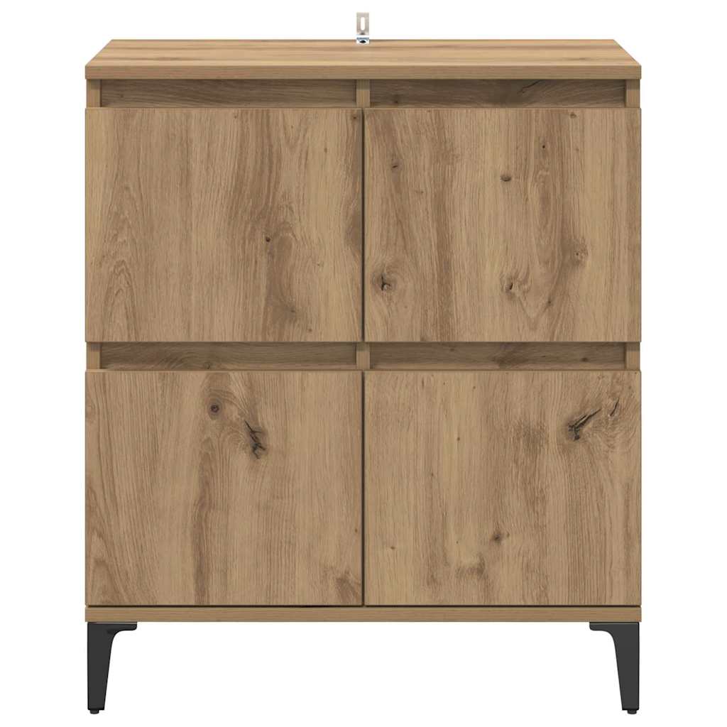 Dressoir Artisan Eiken 60 x 35 x 70 cm Gemonteerd hout en ijzer
