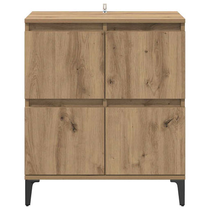 Dressoir Artisan Eiken 60 x 35 x 70 cm Gemonteerd hout en ijzer