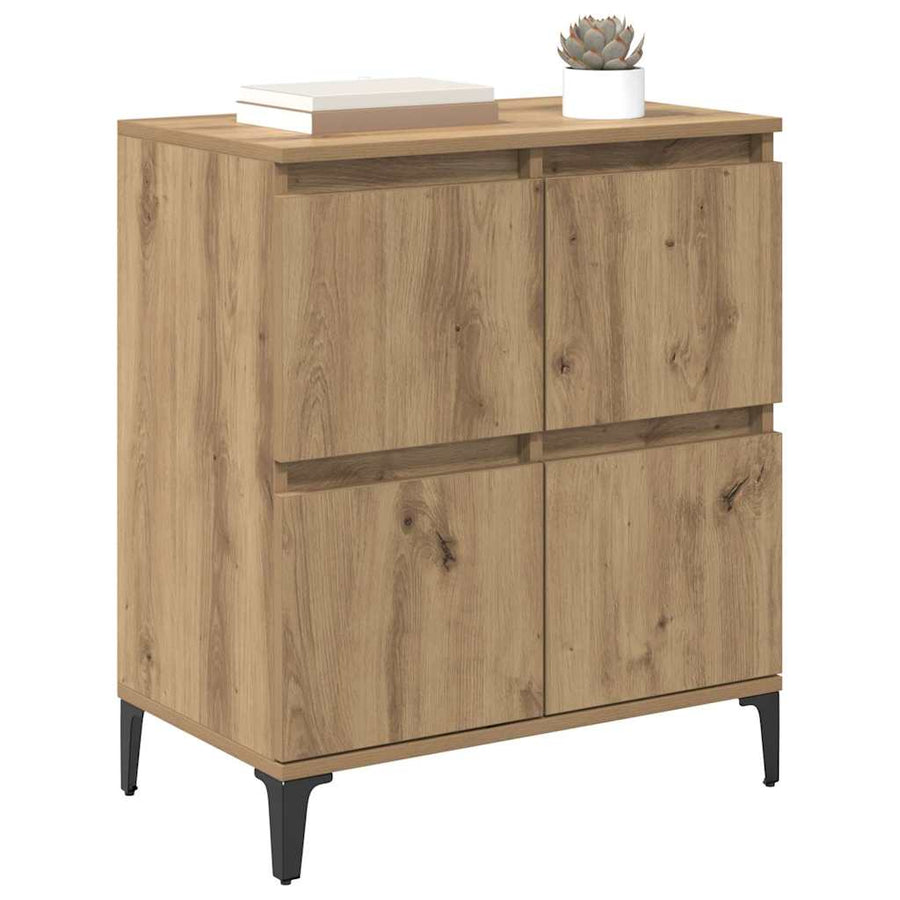 Dressoir Artisan Eiken 60 x 35 x 70 cm Gemonteerd hout en ijzer