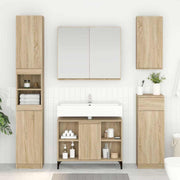 Wastafelkast 80x33x60 cm Sonoma eiken