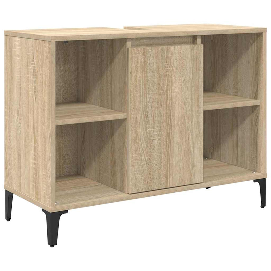 Wastafelkast met plank met opslag Sonoma Eiken 80 x 33 x 60 cm