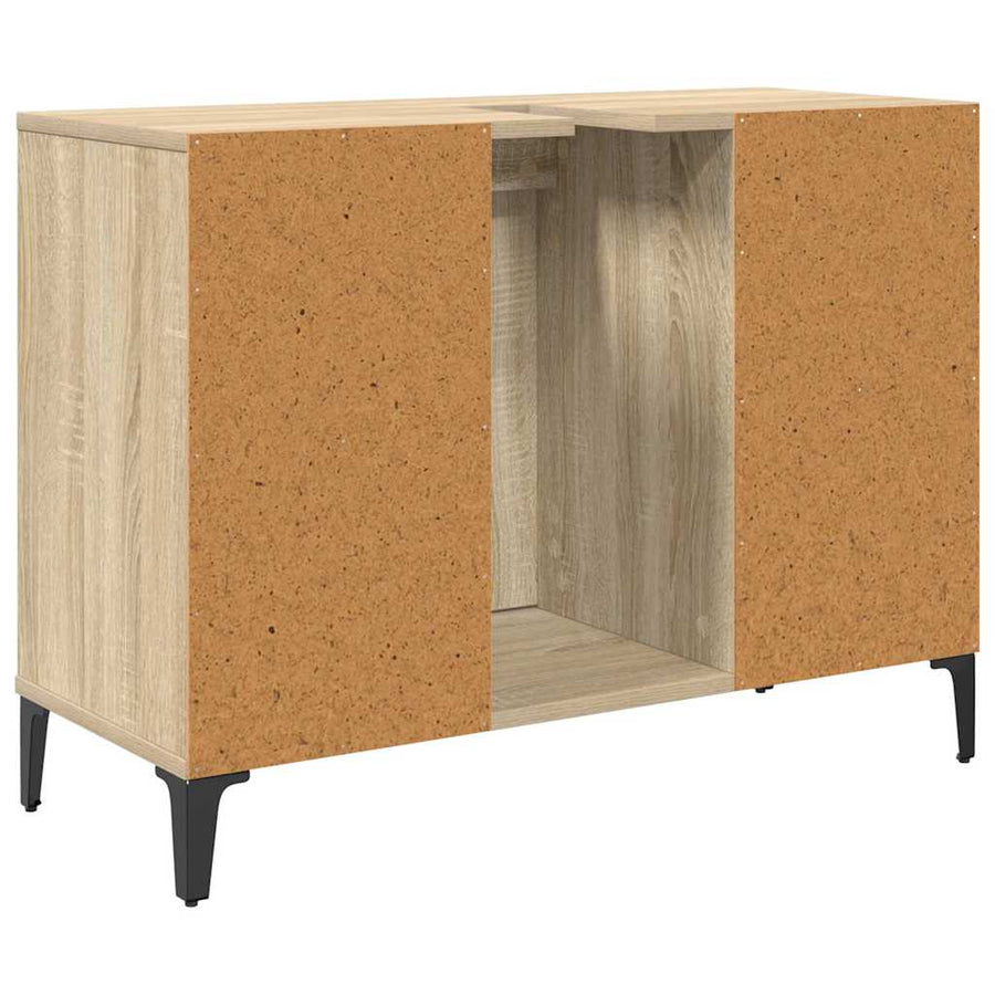 Wastafelkast met plank met opslag Sonoma Eiken 80 x 33 x 60 cm