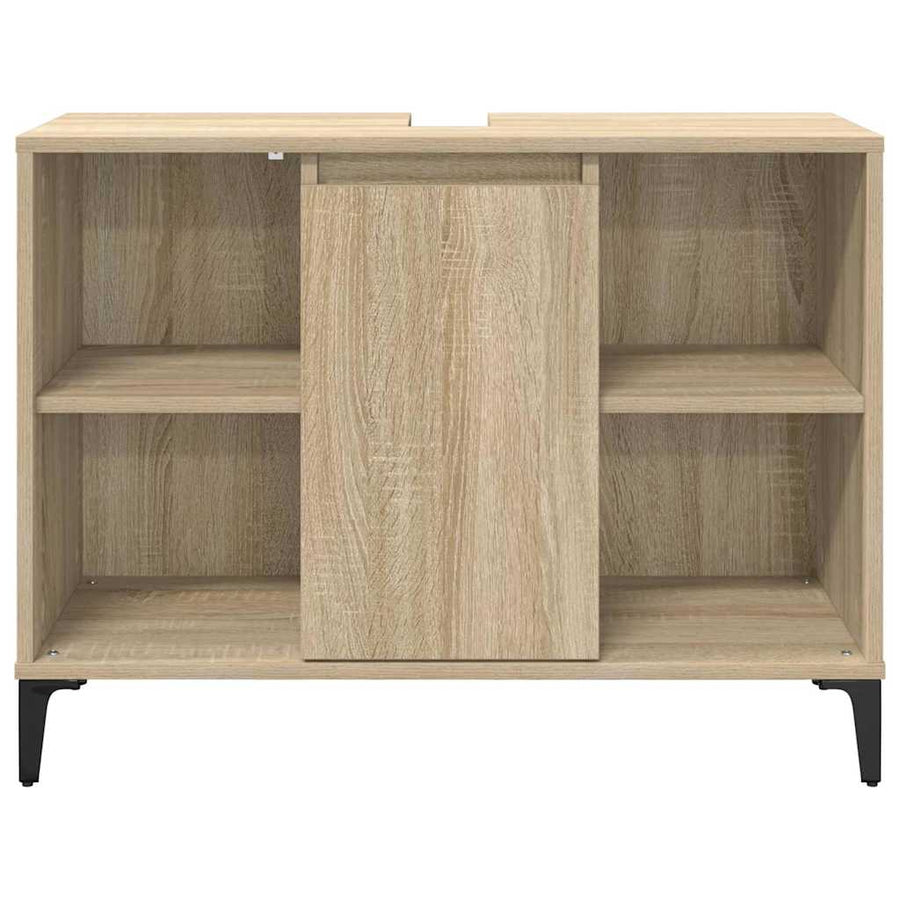 Wastafelkast met plank met opslag Sonoma Eiken 80 x 33 x 60 cm