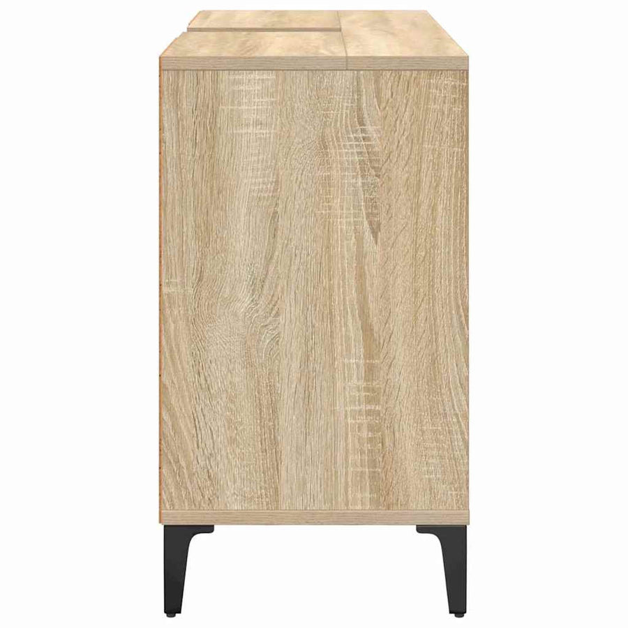 Wastafelkast met plank met opslag Sonoma Eiken 80 x 33 x 60 cm
