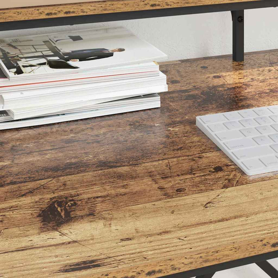 Bureau Oud Hout 100 x 50 x 90 cm Bewerkt hout