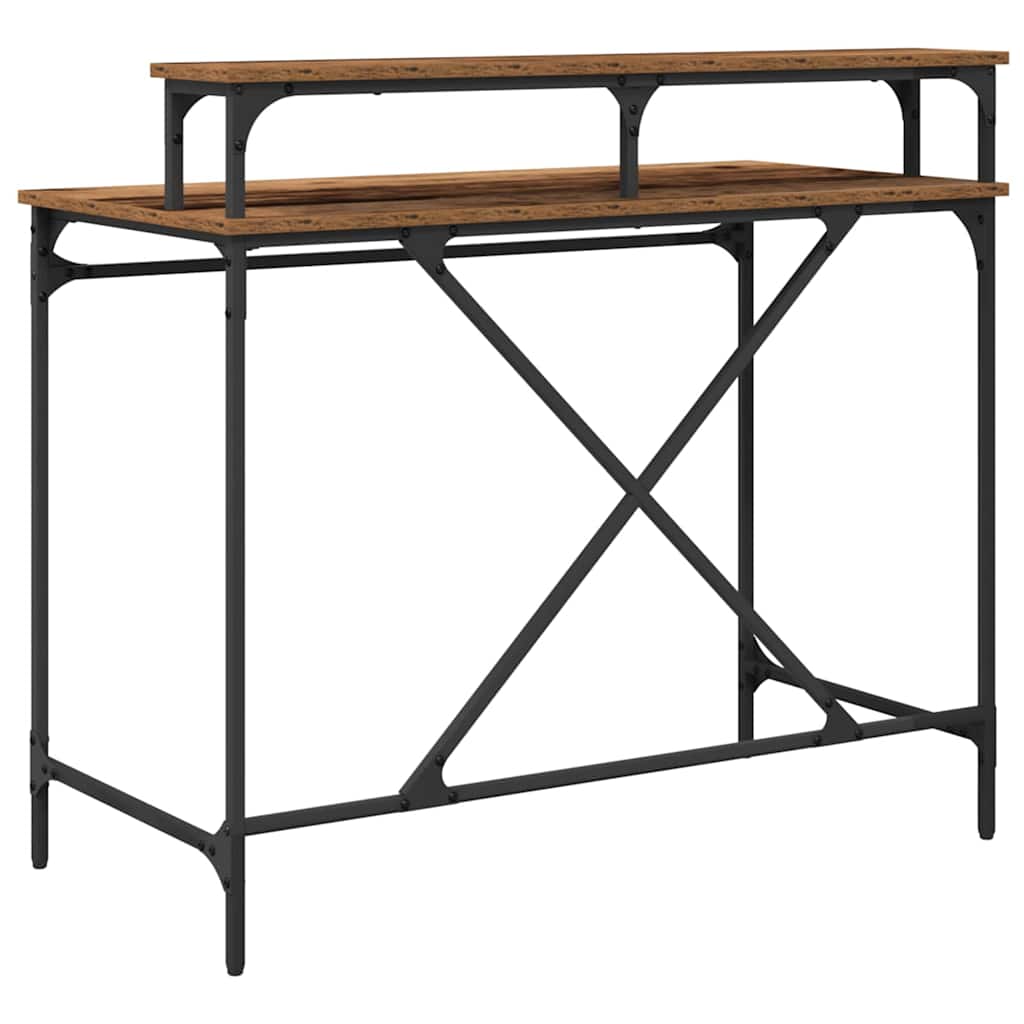 Bureau Oud Hout 100 x 50 x 90 cm Bewerkt hout