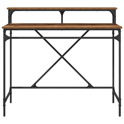 Bureau Oud Hout 100 x 50 x 90 cm Bewerkt hout