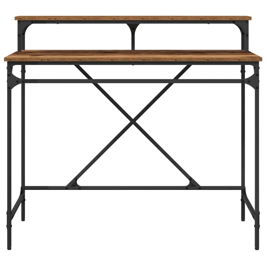 Bureau Oud Hout 100 x 50 x 90 cm Bewerkt hout