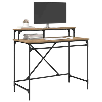Bureau Artisan Eiken 100 x 50 x 90 cm Bewerkt hout