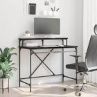 Bureau 100x50x90 cm zwart eiken bewerkt hout