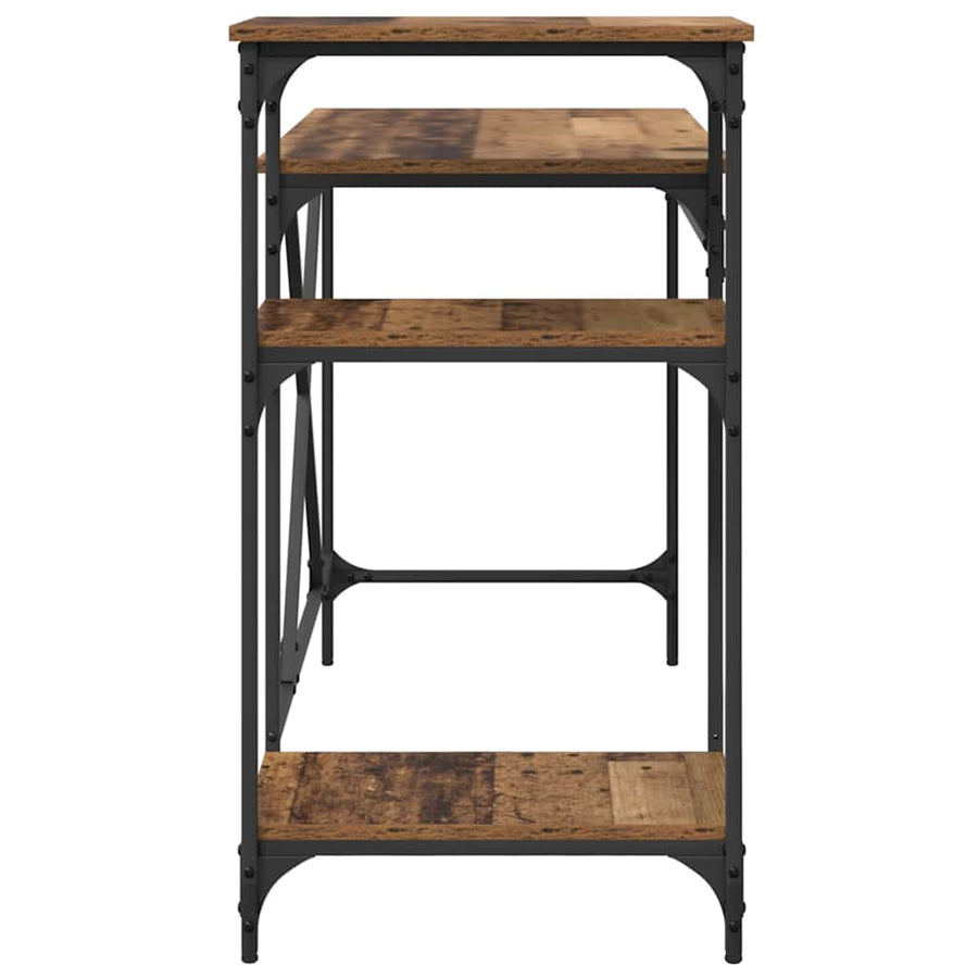 Bureau Oud Hout 135 x 50 x 90 cm Bewerkt hout