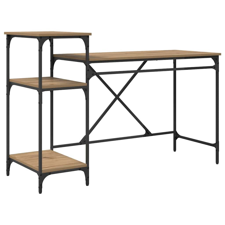 Bureau Artisan Eiken 135 x 50 x 90 cm Bewerkt hout