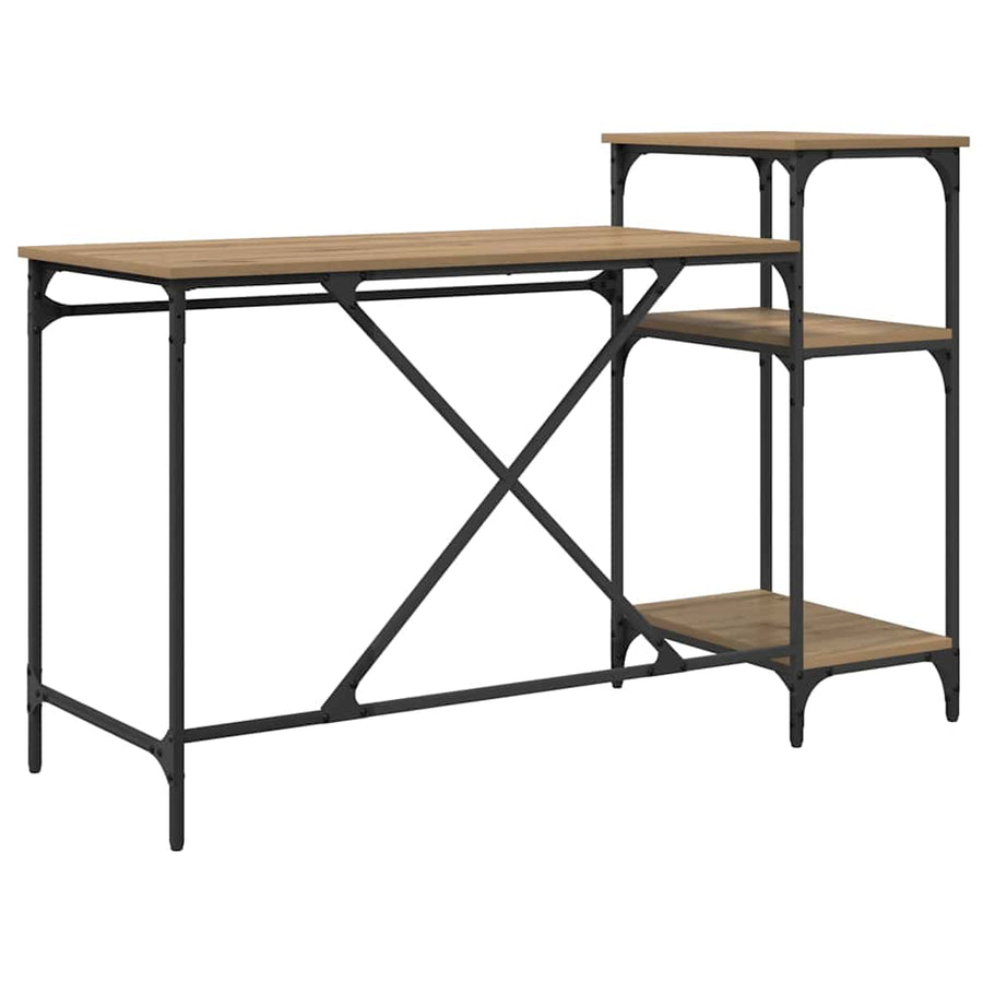 Bureau Artisan Eiken 135 x 50 x 90 cm Bewerkt hout