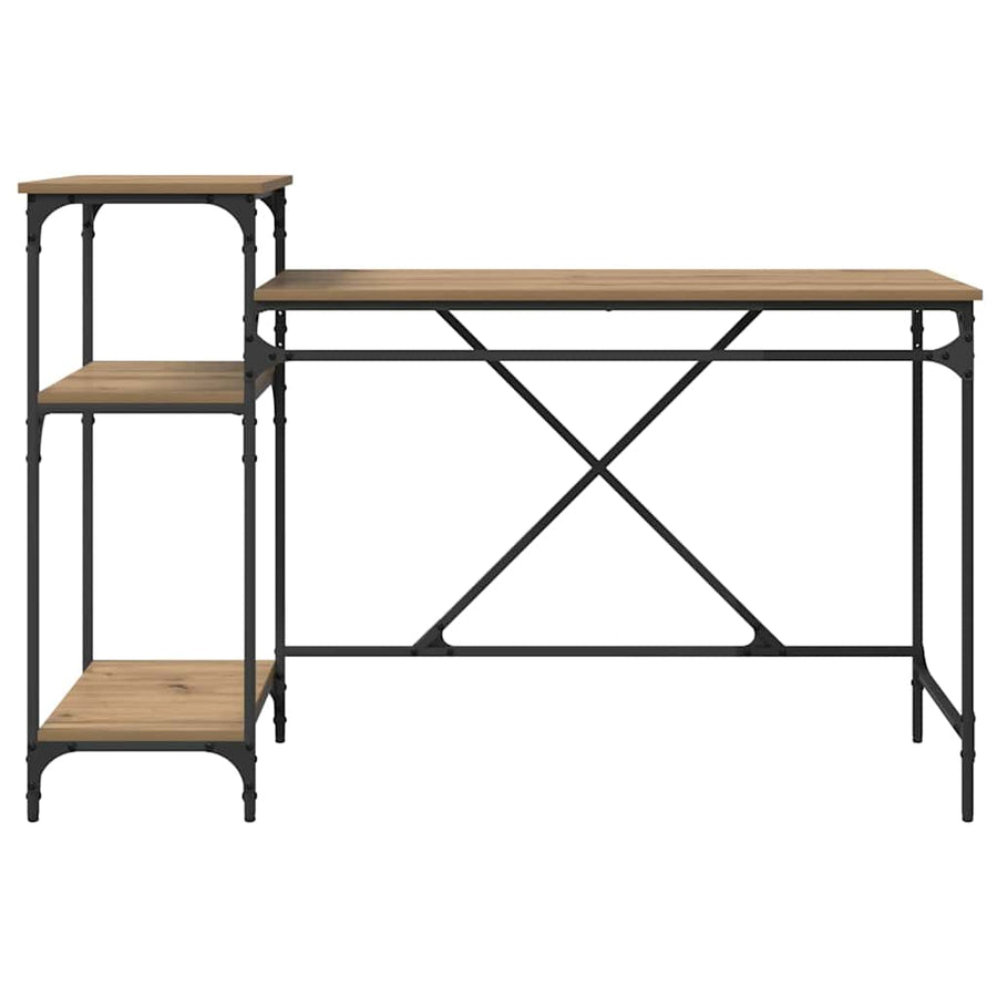 Bureau Artisan Eiken 135 x 50 x 90 cm Bewerkt hout