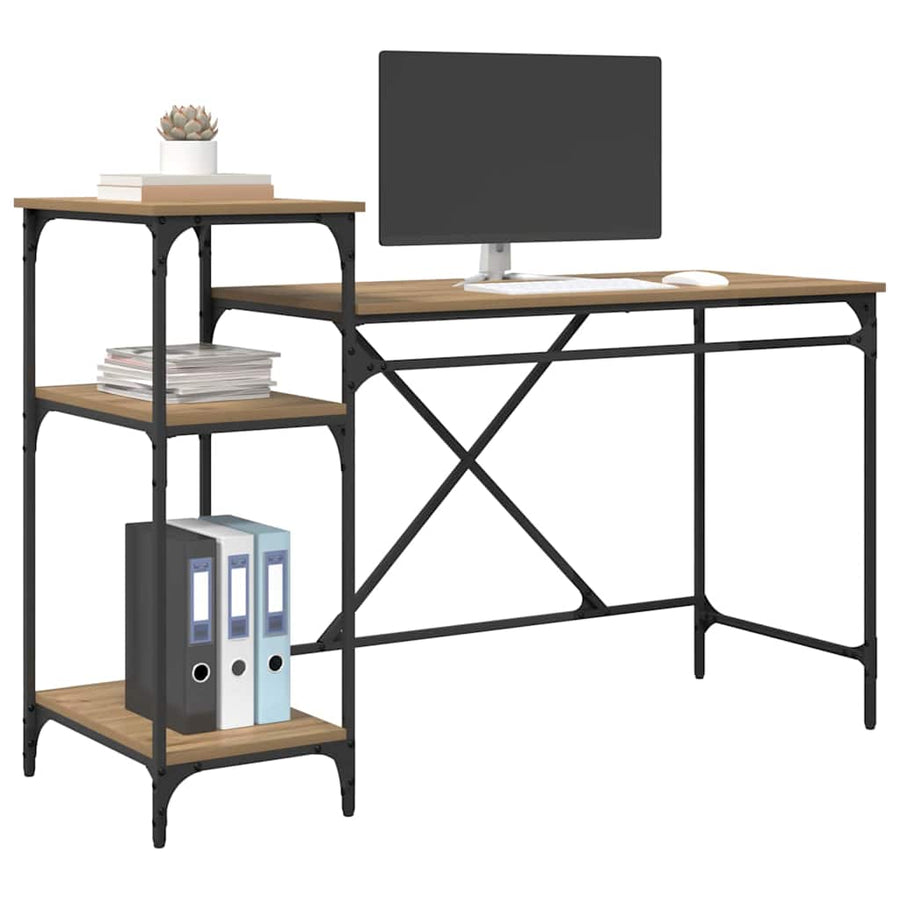 Bureau Artisan Eiken 135 x 50 x 90 cm Bewerkt hout