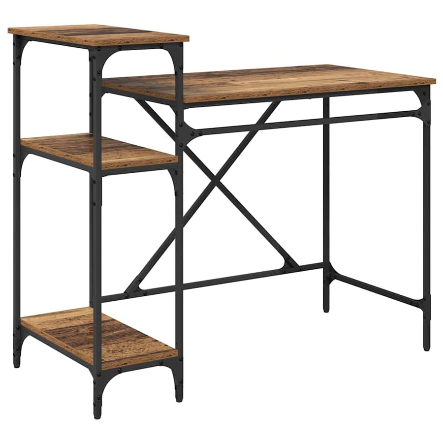 Bureau Oud Hout 105 x 50 x 90 cm Bewerkt hout