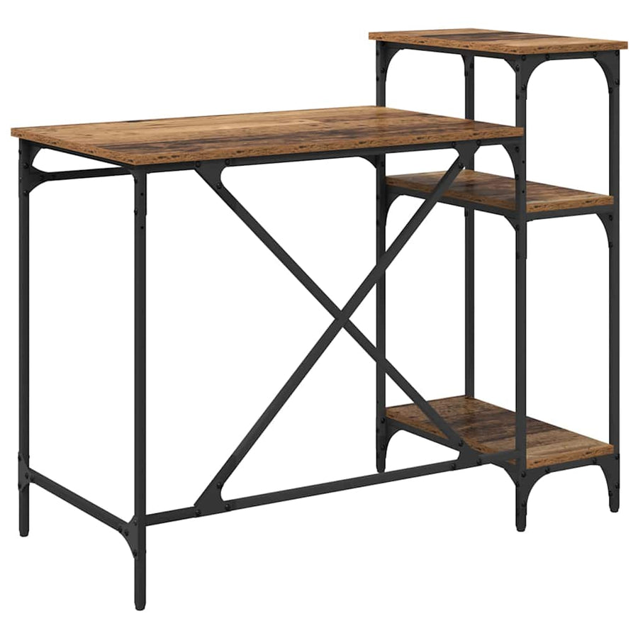 Bureau Oud Hout 105 x 50 x 90 cm Bewerkt hout
