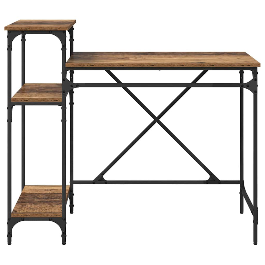 Bureau Oud Hout 105 x 50 x 90 cm Bewerkt hout