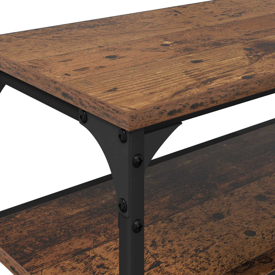 TV-kast Oud Hout 160 x 30 x 50 cm Gemonteerd hout en ijzer