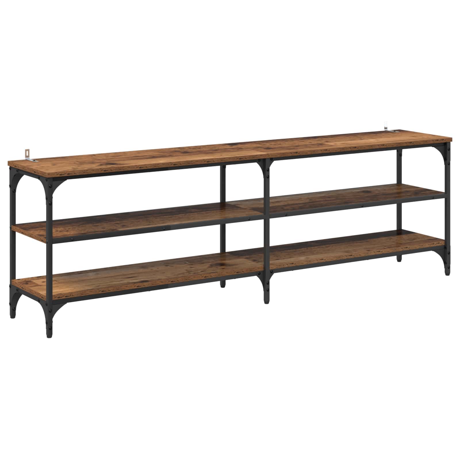 TV-kast Oud Hout 160 x 30 x 50 cm Gemonteerd hout en ijzer
