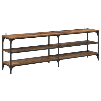 TV-kast Oud Hout 160 x 30 x 50 cm Gemonteerd hout en ijzer