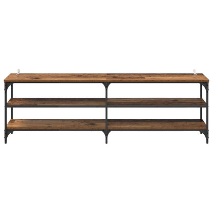 TV-kast Oud Hout 160 x 30 x 50 cm Gemonteerd hout en ijzer