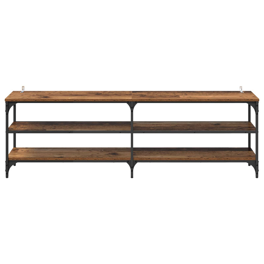 TV-kast Oud Hout 160 x 30 x 50 cm Gemonteerd hout en ijzer